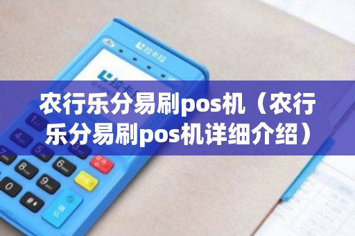 农行乐分易POS机办理全攻略，步骤、条件、案例全解析