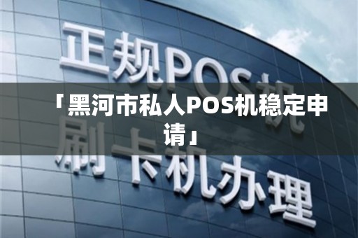 黑河个人POS机办理全攻略，轻松上手，高效支付