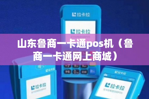 山东一卡通pos机办理费用一览