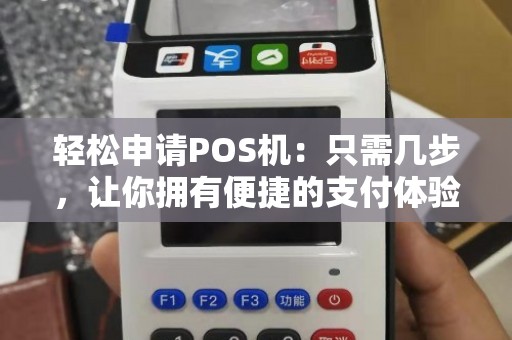 个人POS机在线办理全攻略，轻松上手，高效支付