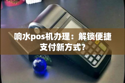 涟水POS机办理全攻略，轻松搞定支付利器