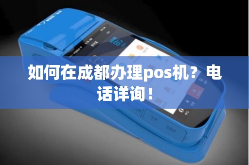 成都公司办理POS机全攻略，流程、要点与案例解析