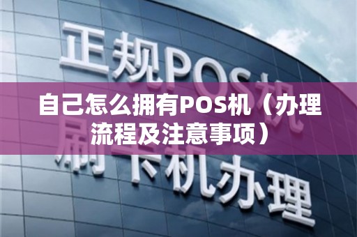 个人用POS机办理全攻略，流程、要点与案例详解