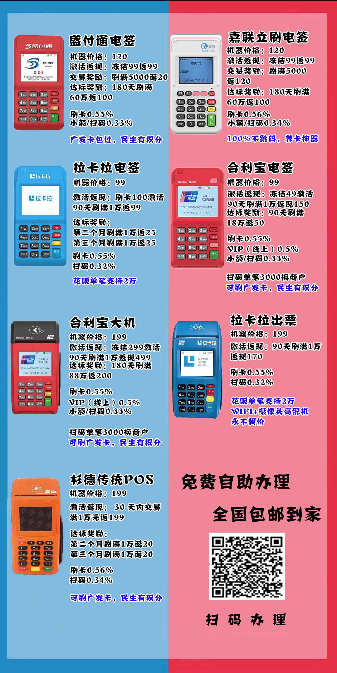 如何办理星通宝陆POS机价目表