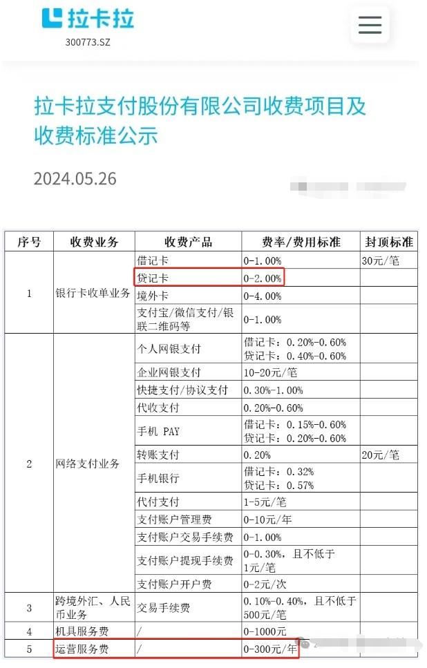 办理拉卡拉POS机的费用解析