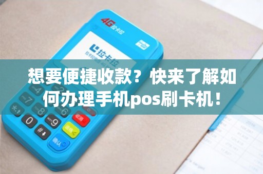 十三行办理POS机全攻略，轻松上手，高效收款