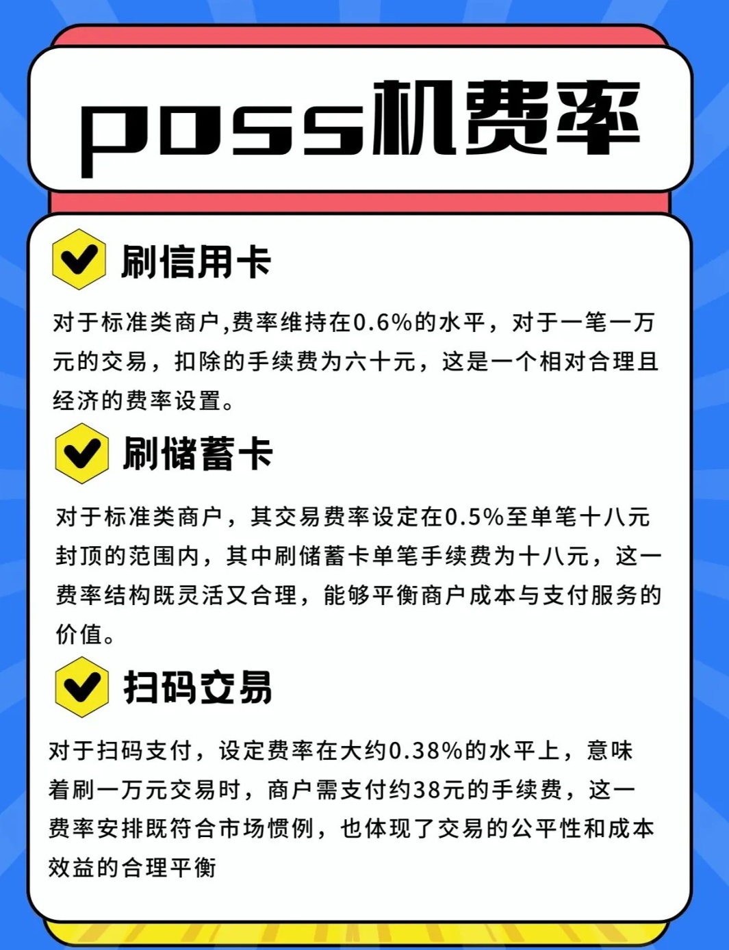 办理浦发POS机刷卡手续费详解