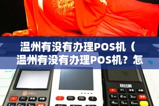 温州POS机办理全攻略，哪里办、怎么办，一次讲清楚！