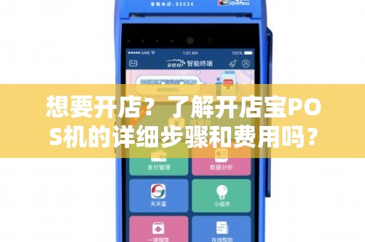 长沙开店宝POS机办理全攻略，轻松上手，高效运营