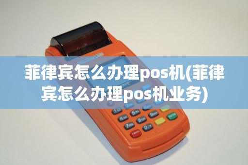菲律宾怎么办理POS机？全攻略带你看懂流程与要点