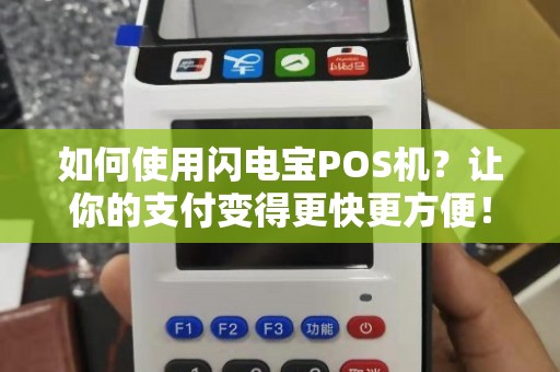 吕梁闪电宝POS机办理全攻略，轻松上手，高效支付